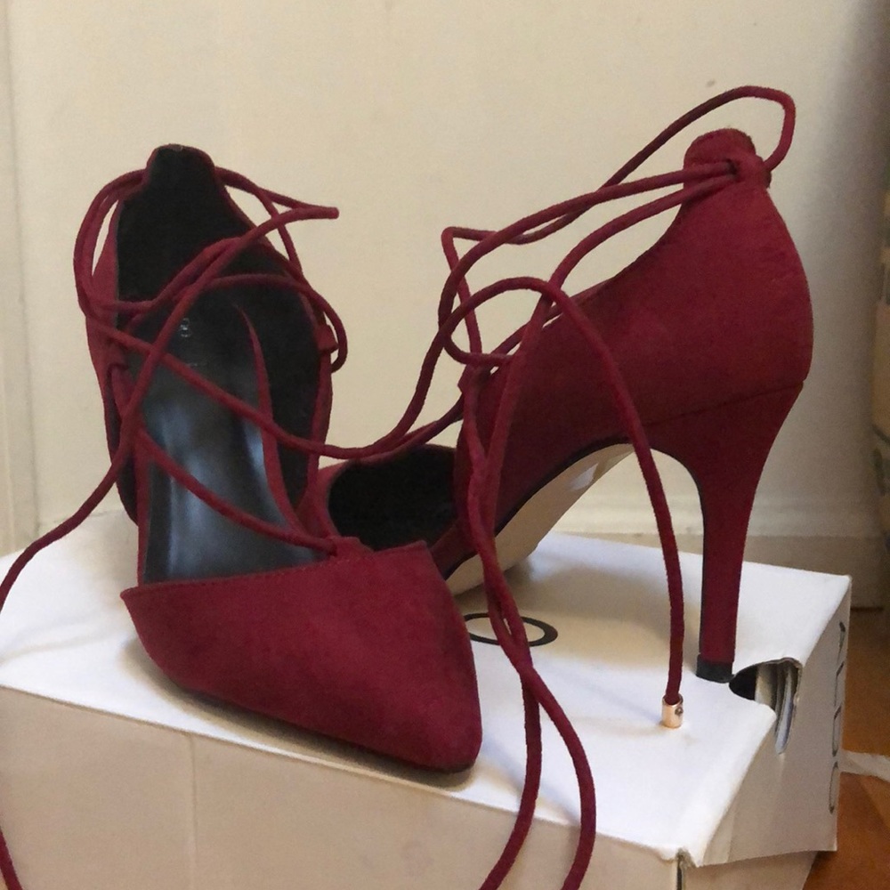 Aldo lace up heels